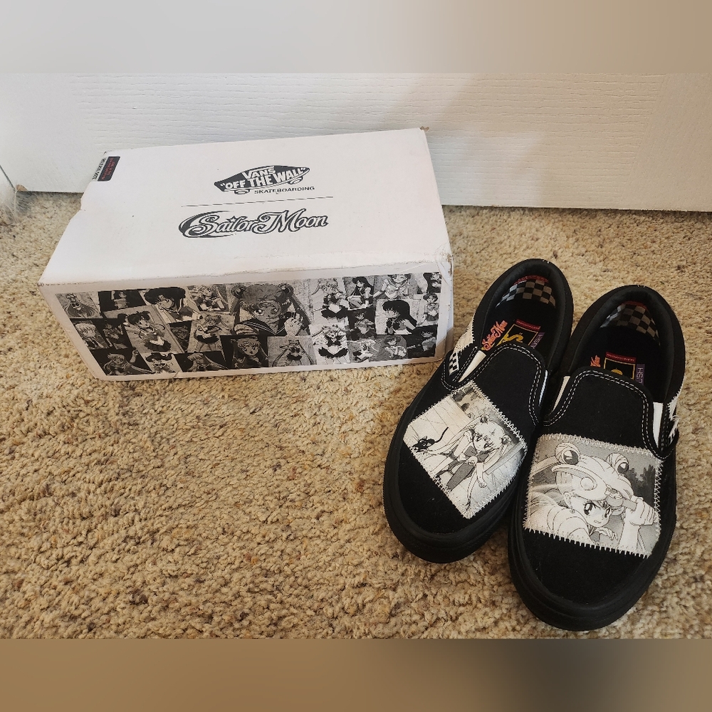 Sailor Moon x Vans slip on Men size 6